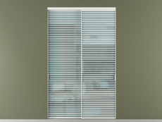 Перегородка Formato внутри проёма 2 створки