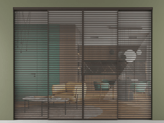 Перегородка Formato внутри проёма 4 створки