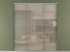 Перегородка Formato внутри проёма 3 створки