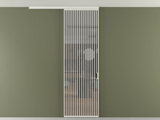 Перегородка Formato вдоль стены на потолок 1 створка