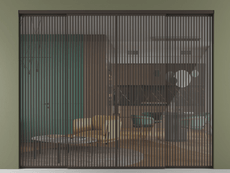 Перегородка Formato внутри проёма 4 створки