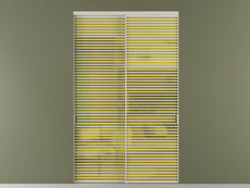 Перегородка Formato внутри проёма 2 створки