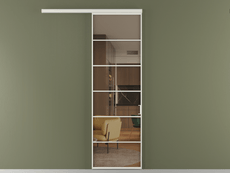 Перегородка Formato вдоль стены 1 створка