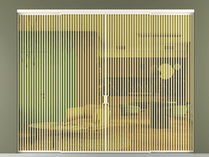 Перегородка Formato внутри проёма 4 створки