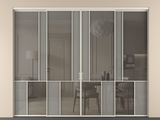 Перегородка Mosaic внутри проёма четырёхстворчатая