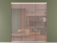 Перегородка Formato внутри проёма 3 створки