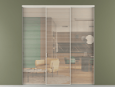 Перегородка Formato внутри проёма 3 створки