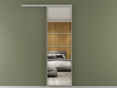 Перегородка Formato вдоль стены 1 створка