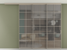 Перегородка Formato вдоль стены на потолок телескопик синхро 3