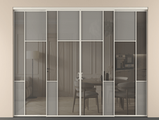 Перегородка Mosaic внутри проёма 4 створки