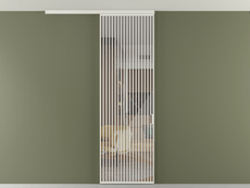 Перегородка Formato вдоль стены на потолок 1 створка