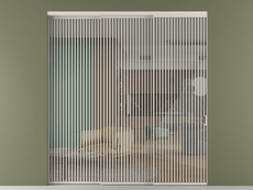 Перегородка Formato внутри проёма 3 створки с синхронным механизмом