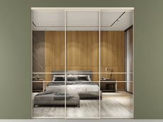 Перегородка Formato внутри проёма 3 створки