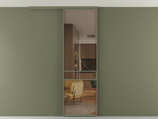 Перегородка Formato вдоль стены на потолок 1 створка