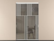 Перегородка Mosaic внутри проёма 2 створки