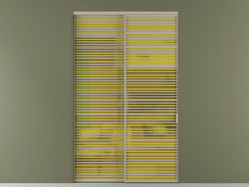 Перегородка Formato внутри проёма 2 створки