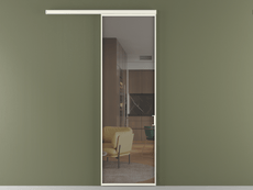 Перегородка Formato вдоль стены 1 створка