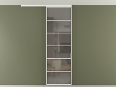 Перегородка Formato вдоль стены на потолок одностворчатая