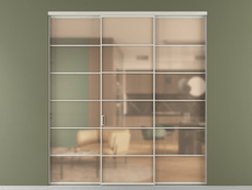 Перегородка Formato внутри проёма 3 створки