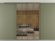 Перегородка Formato вдоль стены на потолок телескопик синхро 2