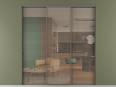 Перегородка Formato внутри проёма 3 створки