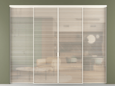 Перегородка Formato внутри проёма 4 створки