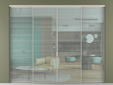 Перегородка Formato внутри проёма 4 створки