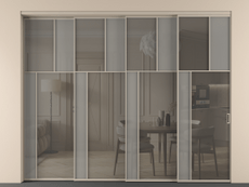 Перегородка Mosaic внутри проёма телескопик синхро 3