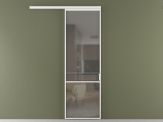 Перегородка Formato вдоль стены 1 створка