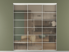 Перегородка Formato внутри проёма трёхстворчатая