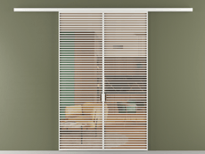 Перегородка Formato вдоль стены 2 створки