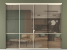 Перегородка Formato внутри проёма 4 створки