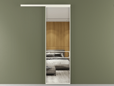 Перегородка Formato вдоль стены 1 створка