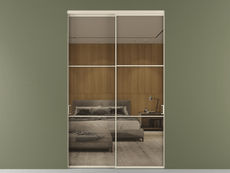 Перегородка Formato внутри проёма 2 створки