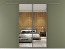 Перегородка Formato вдоль стены двустворчатая