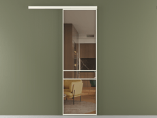 Перегородка Formato вдоль стены 1 створка