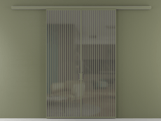 Перегородка Formato вдоль стены 2 створки