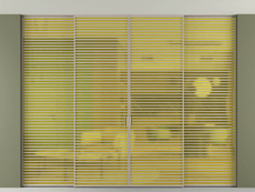 Перегородка Formato внутри проёма скрытое крепление в потолок 4 створки