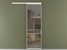 Перегородка Formato вдоль стены 1 створка