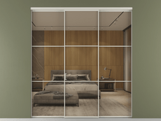 Перегородка Formato внутри проёма трёхстворчатая