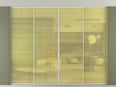 Перегородка Formato внутри проёма скрытое крепление в потолок 4 створки