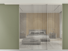 Перегородка Formato вдоль стены на потолок телескопик синхро 3