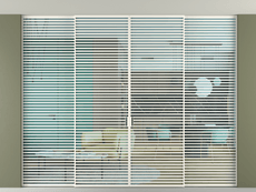 Перегородка Formato внутри проёма скрытое крепление в потолок 4 створки