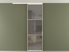 Перегородка Formato вдоль стены на потолок 1 створка