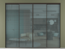 Перегородка Formato внутри проёма 4 створки