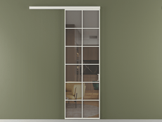 Перегородка Formato вдоль стены одностворчатая