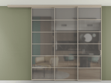 Перегородка Formato вдоль стены на потолок телескопик синхро 3