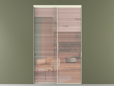 Перегородка Formato внутри проёма 2 створки