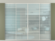 Перегородка Formato внутри проёма скрытое крепление в потолок 4 створки