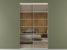 Перегородка Formato внутри проёма 2 створки